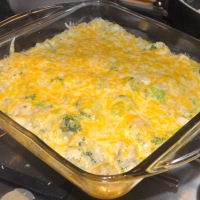 Cheesy Chicken and Broccoli Rice Casserole